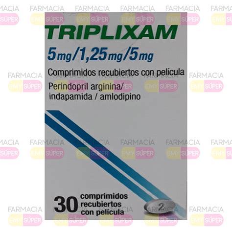 TRIPLIXAM 5 MG 1 25 MG 5 MG Farmacia Emy