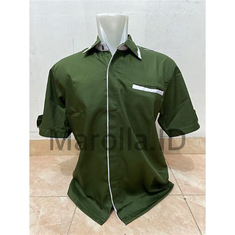 Jual Seragam Kombinasi Kemeja Seragam Baju Kerja Seragam Drill Baju