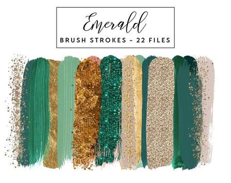 Black Nude Glamour Black And Neutral Colors Palette Gold Glitter Brush Strokes Clip Art