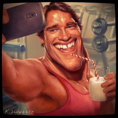 Celebrity Arnold Schwarzenegger Caricature Dunway Enterprises