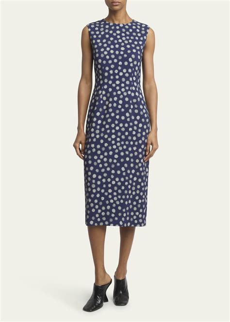 Dries Van Noten Delavina Printed Midi Dress Bergdorf Goodman