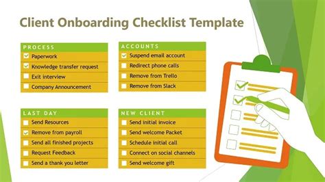 Free Download Client Onboarding Checklist For Presentations