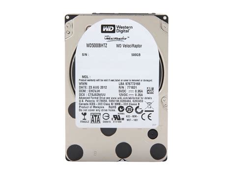 DYSK WD WD5000BHTZ VELOCIRAPTOR 500GB 2,5'' SATA - Sklep, Opinie, Cena ...