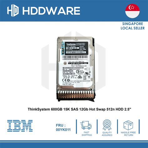 ThinkSystem GB K SAS Gb Hot Swap N HDD XB A YK Computers Tech