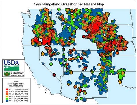 Outbreak Info Grasshopper Forecast 1999 Usda Ars