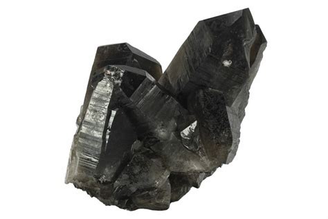 Dark Smoky Quartz Crystal Cluster Brazil For Sale