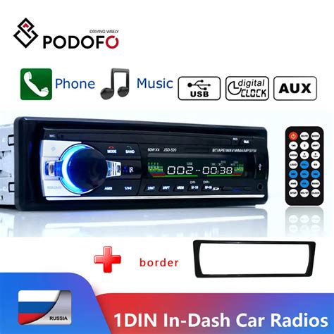 Podonuremberg Din Bluetooth Autoradio Sd Radio Voiture V Jsd