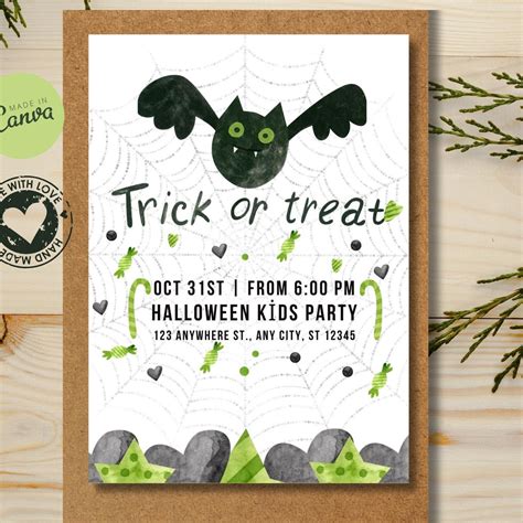 Editable Trunk Or Treat Halloween Flyer Trunk Or Treat Flyer Etsy