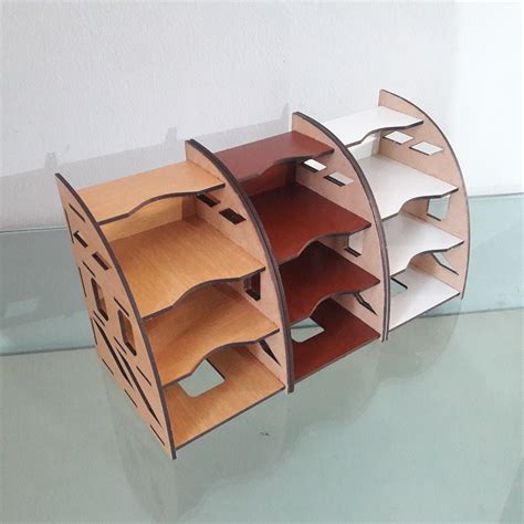 Mini Organizador De Escritorio Para Corte Laserlaser Cnc Etsy