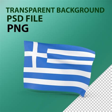 Premium PSD Flag Of Greece Png