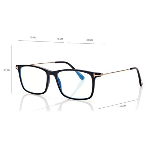 Tom Ford Blue Block Soft Square Shape Opticals Square Optical Glasses Black Ft5758 B