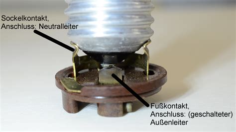 Lampenfassung Anschlie En Der Elektriker