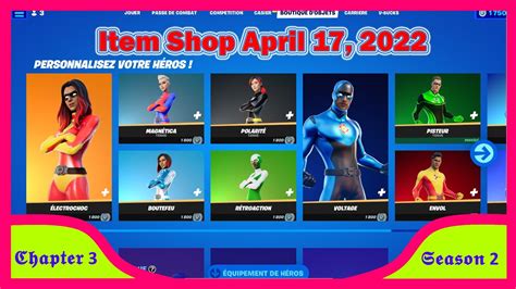 Boutique Fortnite Du 17 Avril Item Shop April 17 2022 YouTube