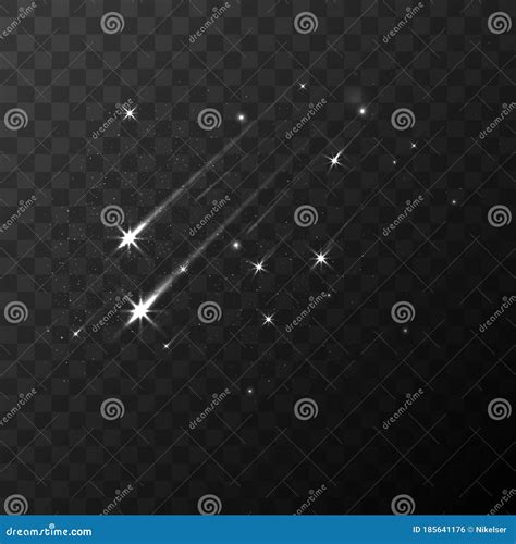 Red Vector Shooting Star Tail Falling Silhouette | CartoonDealer.com ...