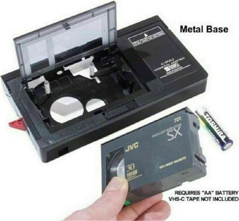 VHS to VHSC Tape Converter Player VHS-C Tapes VHS-C Cassette Motorized ...