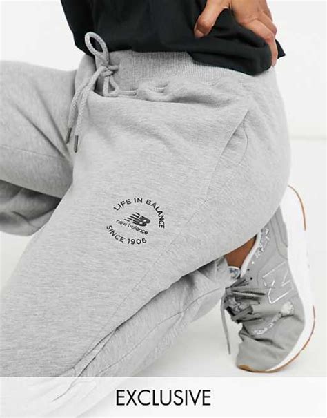 New Balance Life In Balance Joggers In Grey Exclusive To Asos Asos