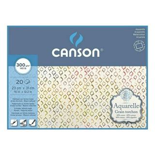 Bloco De Papel Para Aquarela Aquarelle Canson Tt G M X Cm