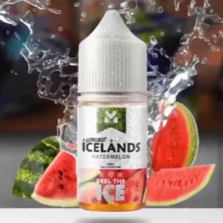 Jual Liquid Icelands Watermelon Salt Nic 30ML Fruity Vapoor Murah