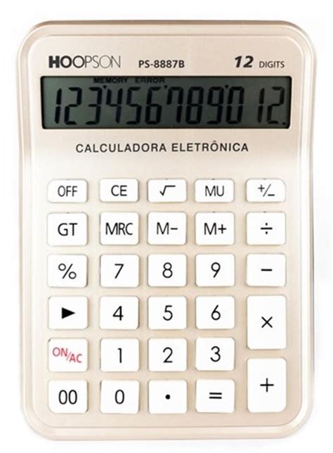 Tudo Sobre Calculadora De Mesa Ps Hoopson