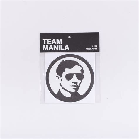 Team Manila Logo Sticker Black Teammanila Lifestyle