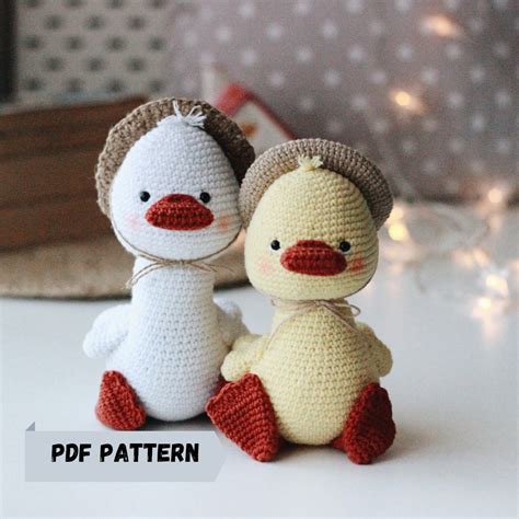 Amigurumi Pattern Duck And Goose Crochet Bird PDF Inspire Uplift