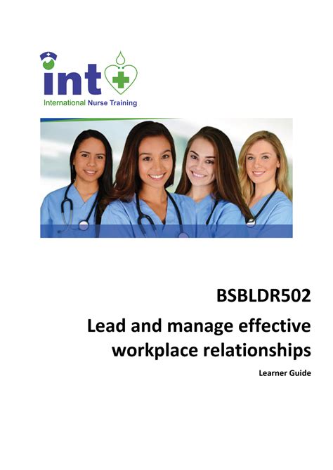 Bsbldr 502 Learner Guide V1 BSBLDR Lead And Manage Effective