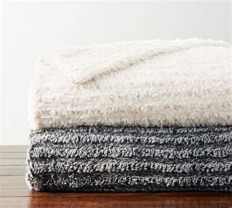 Pottery Barn Faux Fur Knitted Throw At Williamlgibsono Blog