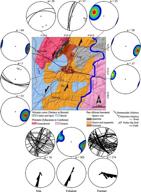 Structural sketch map of the study area | Download Scientific Diagram