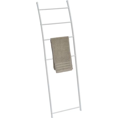 Porte serviettes Echelle métal blanc 82 cm Le dépôt Bailleul