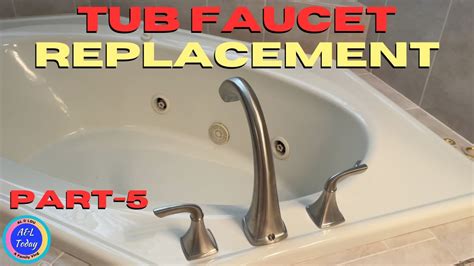 Diy Bathroom Remodel Part 5 Tub Faucet Replacement Youtube