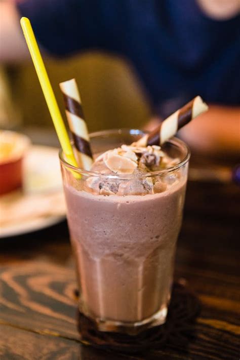 Ice Blended Chocolate Stock Image Image Of Blended Delicious 16853221