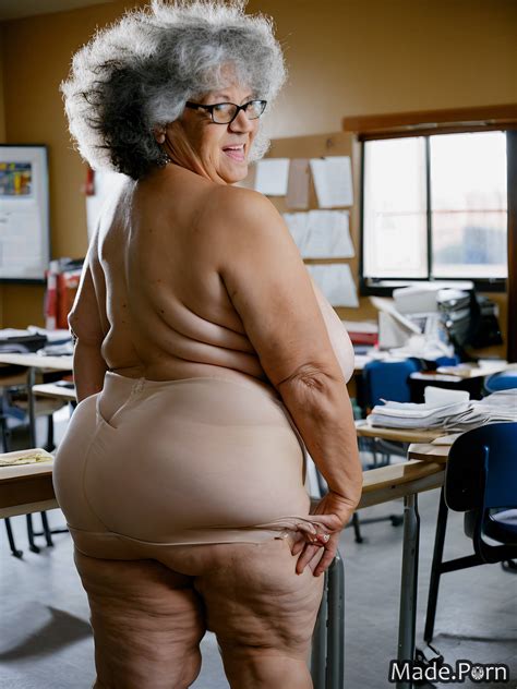 Hot Granny Porn Slutty Tall Thick Thighs Classroom Wild Afro Glasses