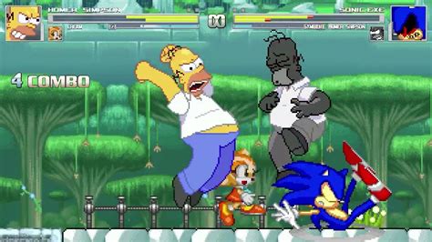 An Mugen Request Homer Simpson Cream Vs Sonic Exe Symbiote