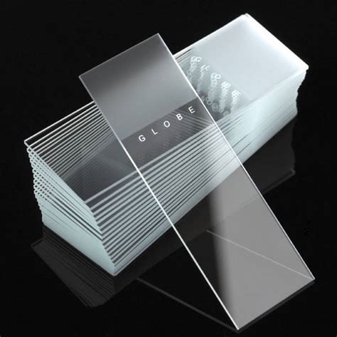 Frosted Diamond White Glass Microscope Slides Ground Edges Corners