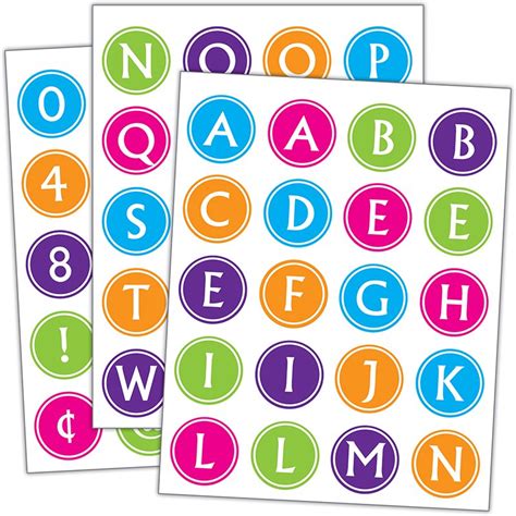 Brights Alphabet Stickers