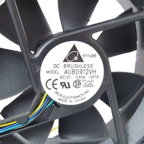 1pc Delta AUB0912VH 92x92x25mm 12V 0 60A 7 2W Brushless DC Case Fan 4