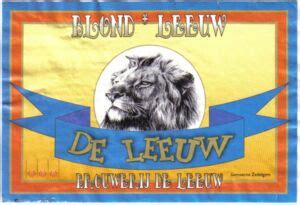 Dranketiket De Leeuw Blond Brouwerij Bios Belgi Col Be Beer