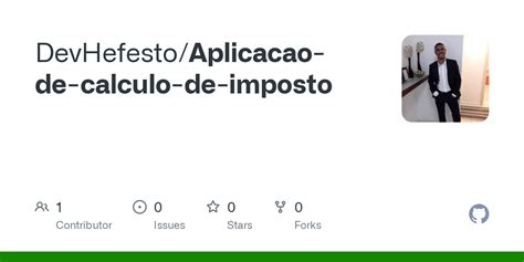 github devhefestoaplicacao de calculo de imposto