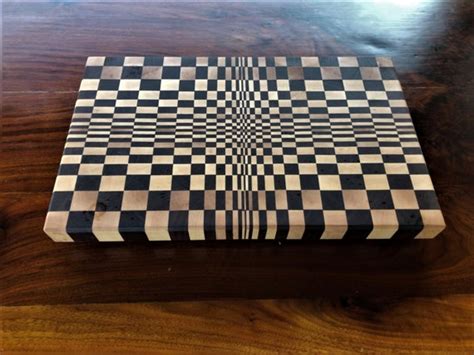 3D Optical Illusion End Grain Cutting Board Etsy