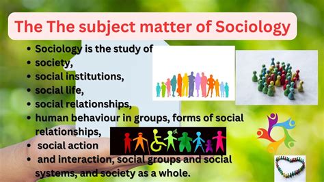 The Subject Matter Of Sociology In Detail Youtube