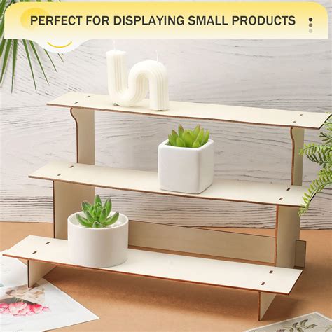 Snapklik Tier Retail Table Display Stand Portable Wooden Retail