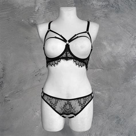 Crotchless Lingerie Uncensored Open Cup Bra Open Nipple Bra Open Cup Lingerie Crotchless