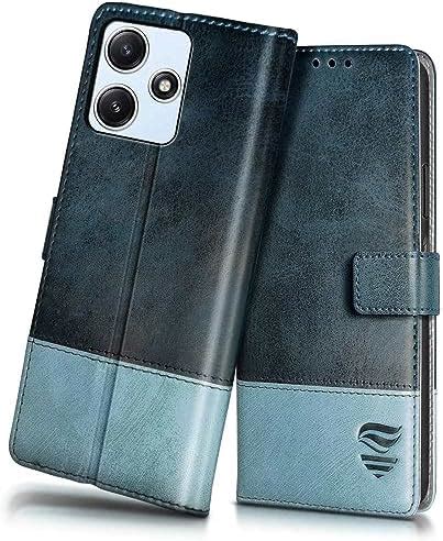 FLIPPED Vegan Leather Flip Case Back Cover For Mi Redmi 12 5G Redmi