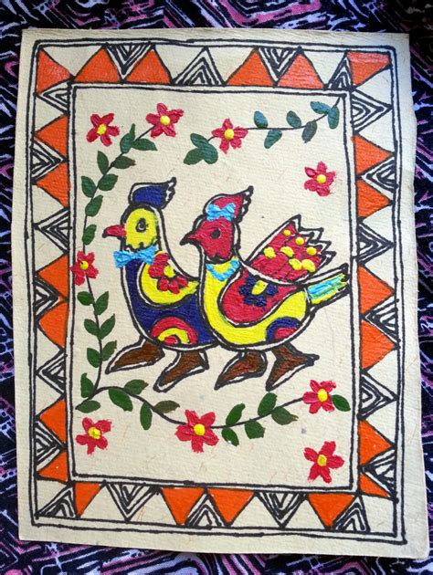 Lifes Little Treasures Easy Madhubani Painting For Kids