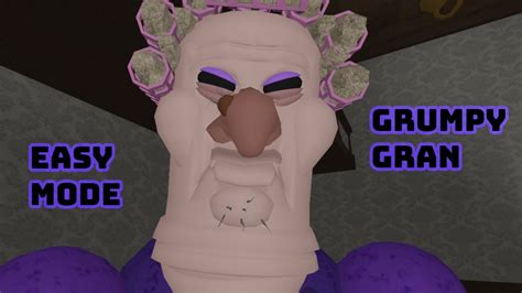 Grumpy Gran Scary Obby Easy Mode Roblox Youtube