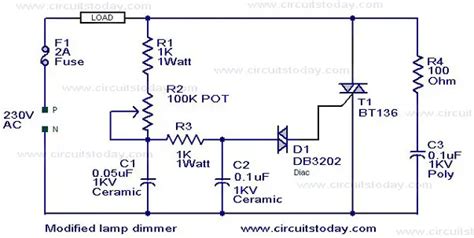 Light Dimmer Circuit Triac Dimmer Circuit Circuit Diagramworking