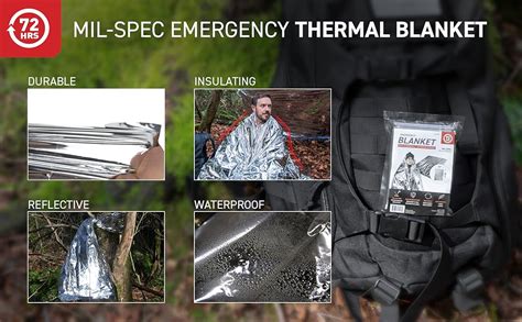 Amazon Hrs Mil Spec Emergency Space Blankets Mylar Survival