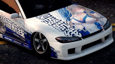 Itasha Nissan Silvia S 15 Spec R Azur Lane GTA5 Mods