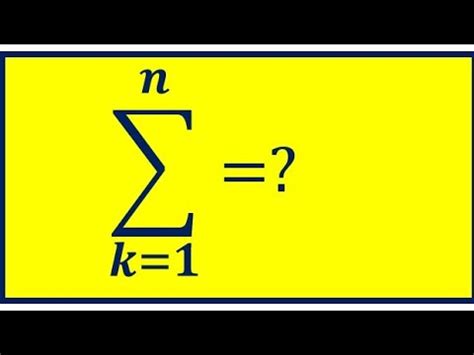 Calculer la somme de k allant de 1 à n somme de 1 pour k allant de 1 à