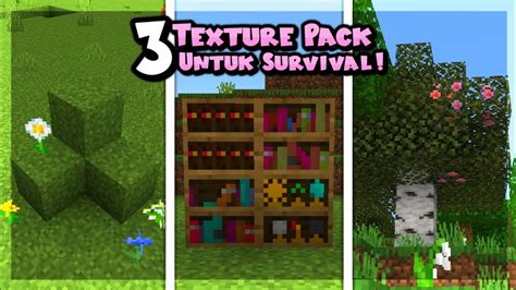 Cocok Buat Survival Top Texture Pack Mcpe Yang Keren Banget Buat